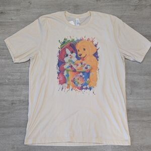 Lisa Frank Inspired T-shirt W/ Animal Print